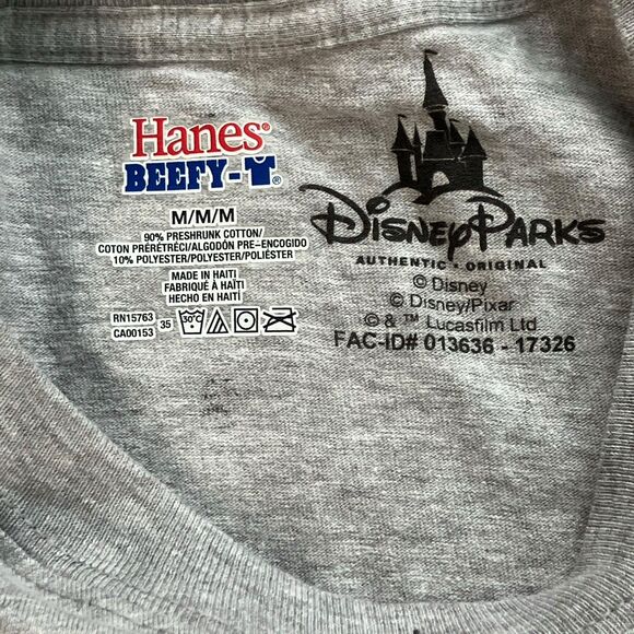 Disneyland T-Shirt Mens M Grey Park Map Magic Animal Kingdom Epcot Attractions - Picture 5 of 8